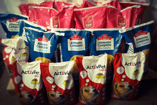 Com a ajuda dos nossos clientes, doámos 250kg de ração