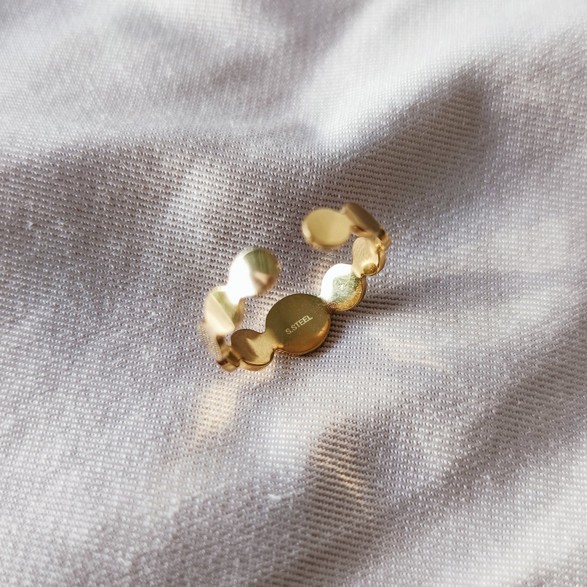 anéis bonitos, diferentes, originais, my golden girl, aço inoxidável