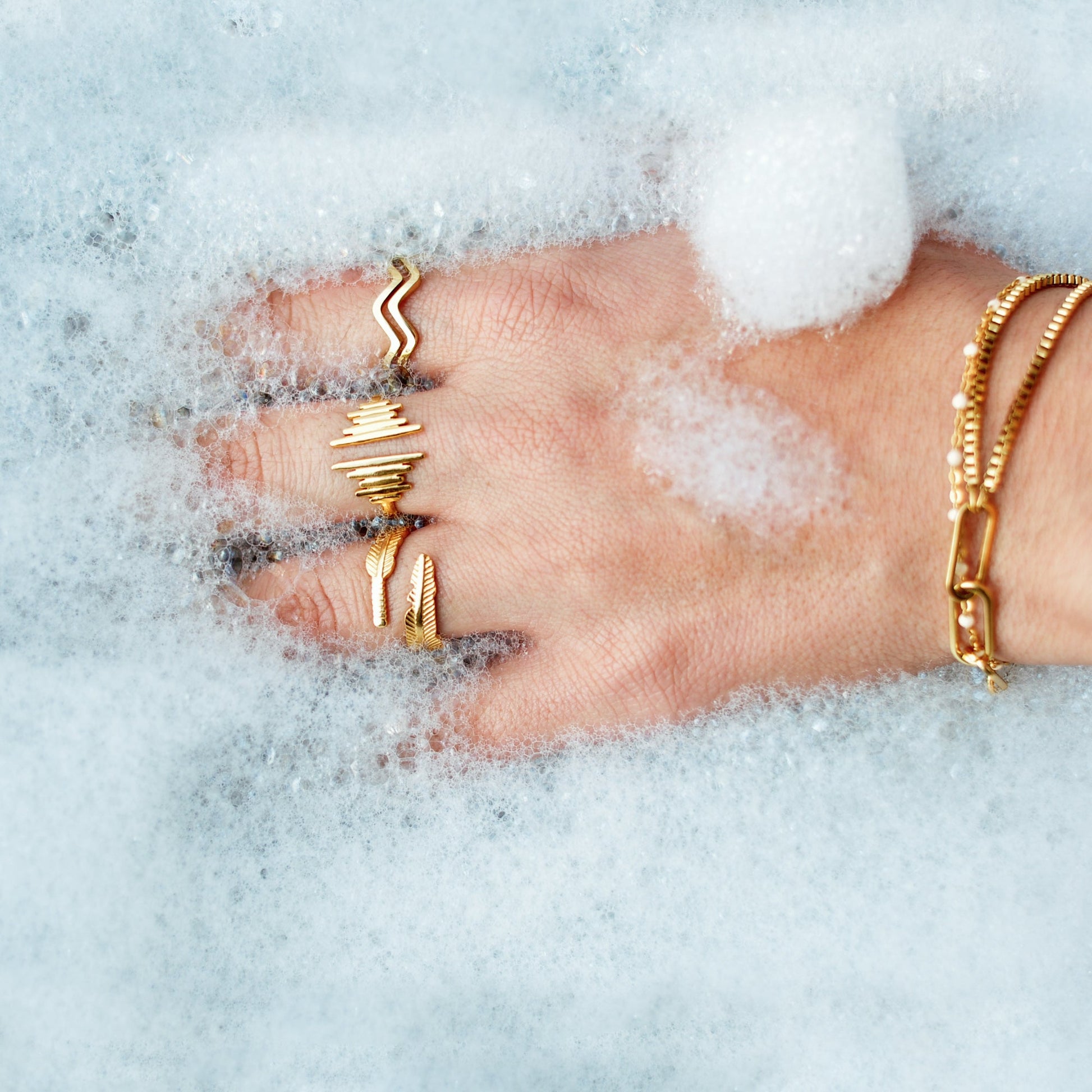 anéis bonitos, diferentes, originais, my golden girl, aço inoxidável