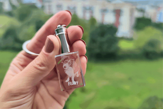 Porta-chaves Memorial Cristal 2D iluminado