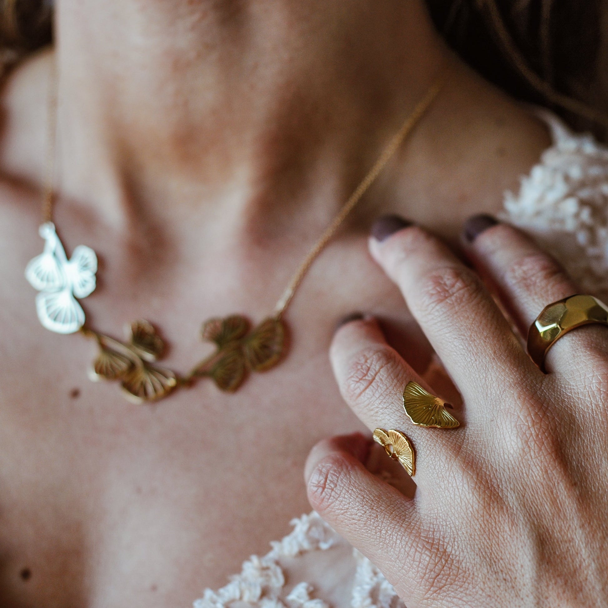 anel dourado e prateado aço inox my golden girl joalheria bijuteria