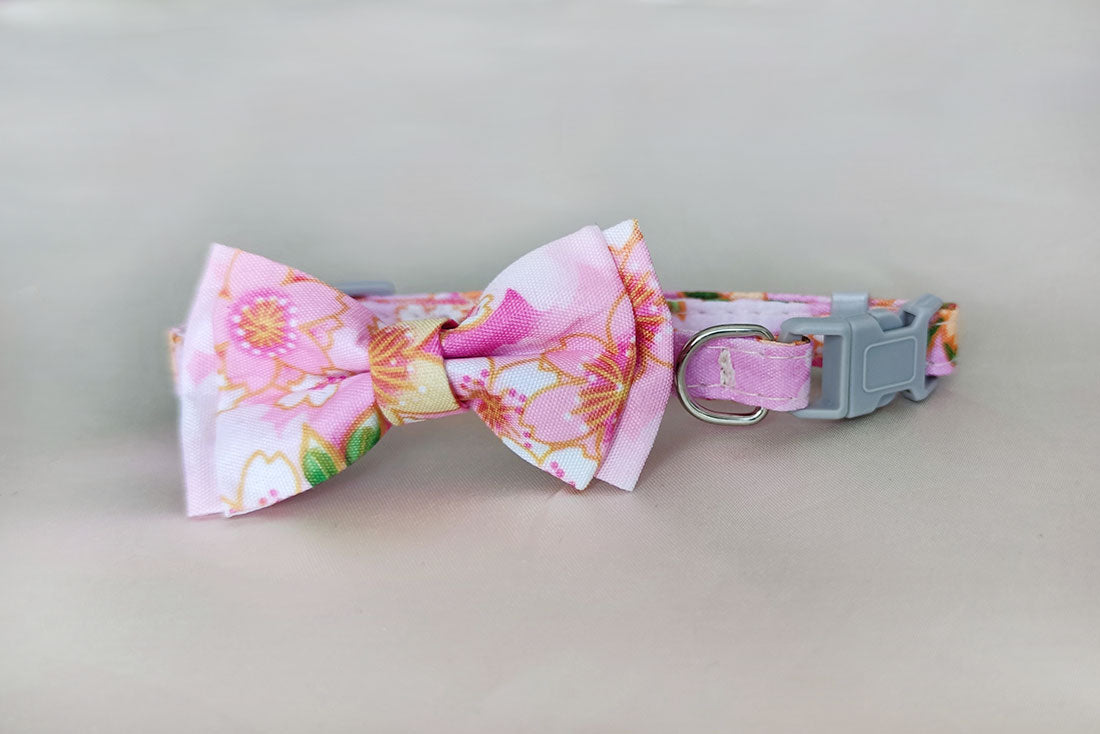 Coleira Floral Pink Mini