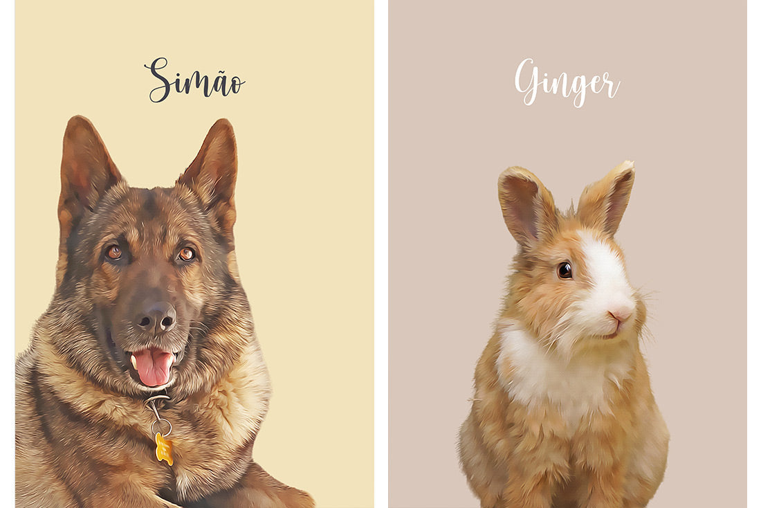 Retrato | Memorial personalizado de animal