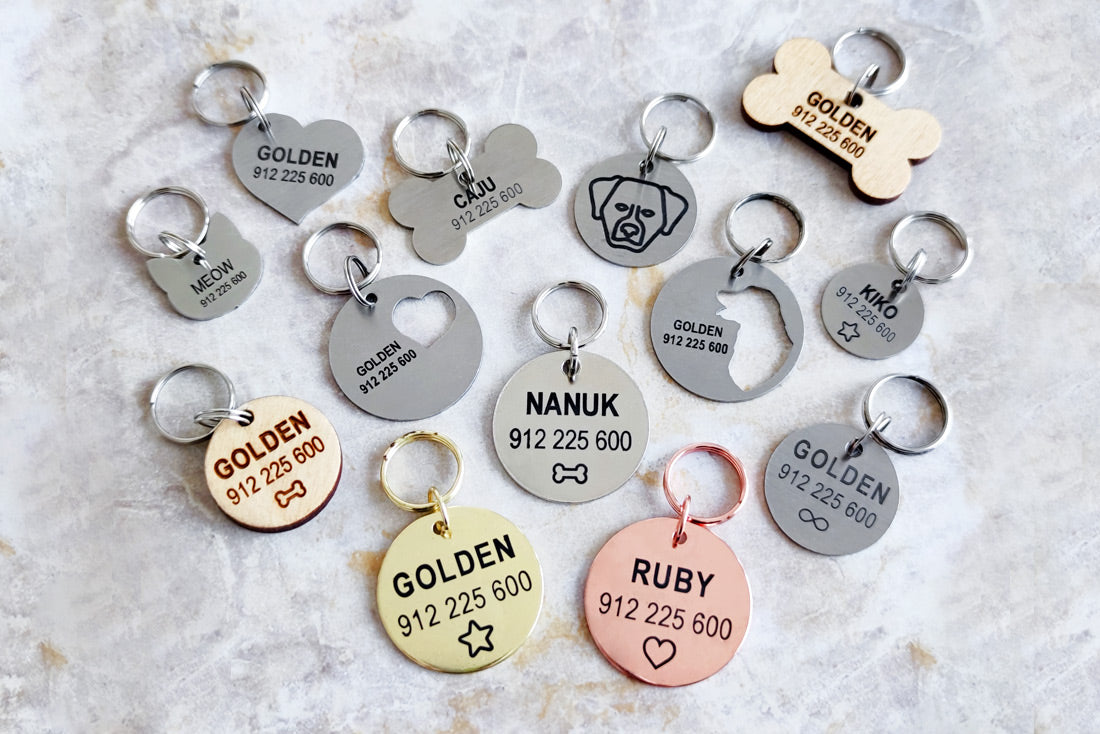 A Medalha de Identificação Goldy em forma redonda, rode gold, oferece segurança e classe ao seu animal de estimação. Com texto personalizável, opção para gravar em ambos os lados da placa e gravação laser duradoura, esta chapa é ideal para cães. Feita com aço inox , é anti-ferrugem, resistente e anti-oxidável.